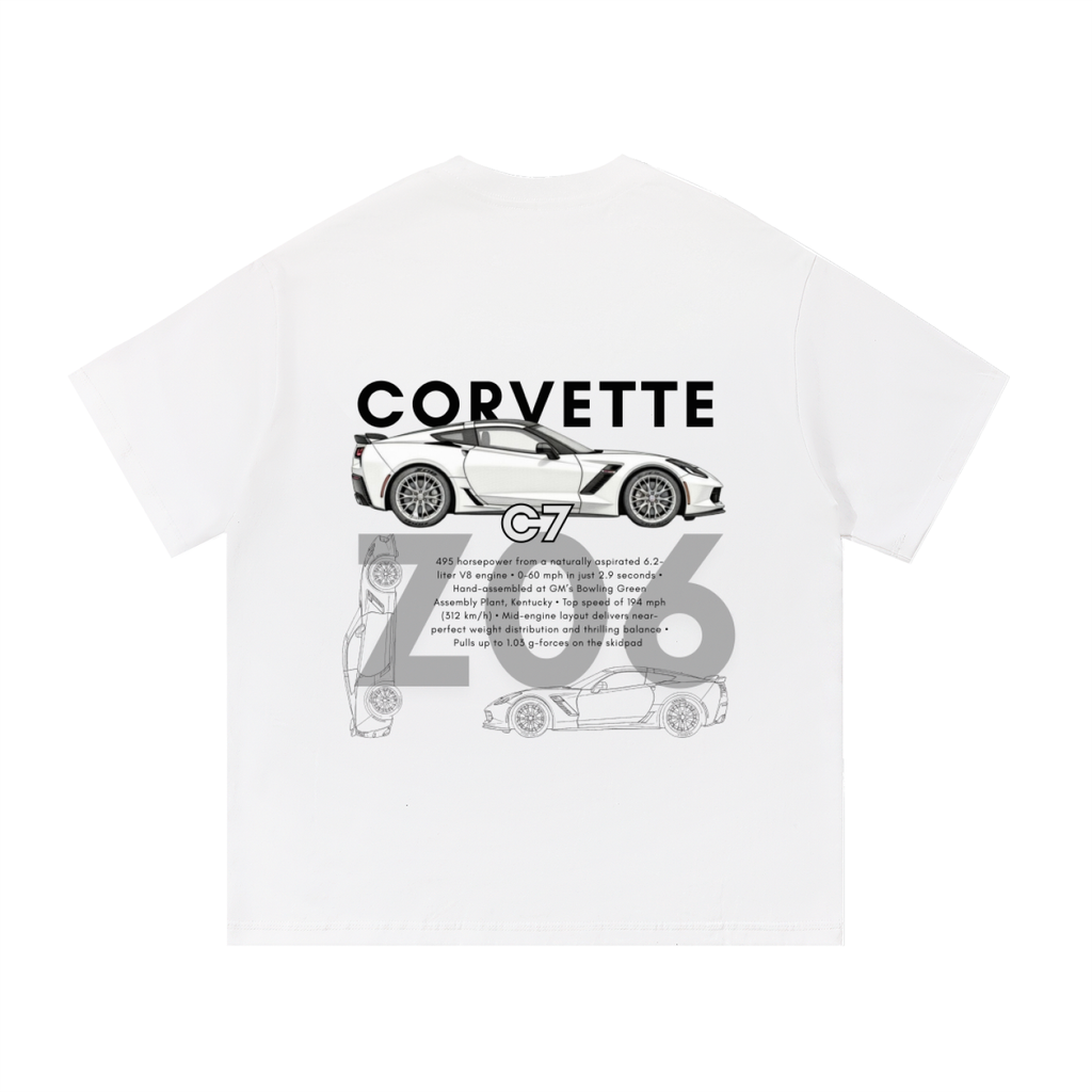 White Corvette C7 ZO6