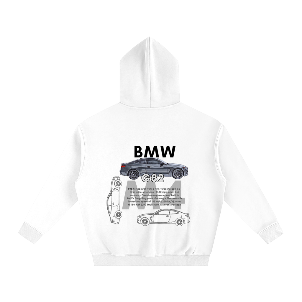 White BMW M4 G82 Hoodie
