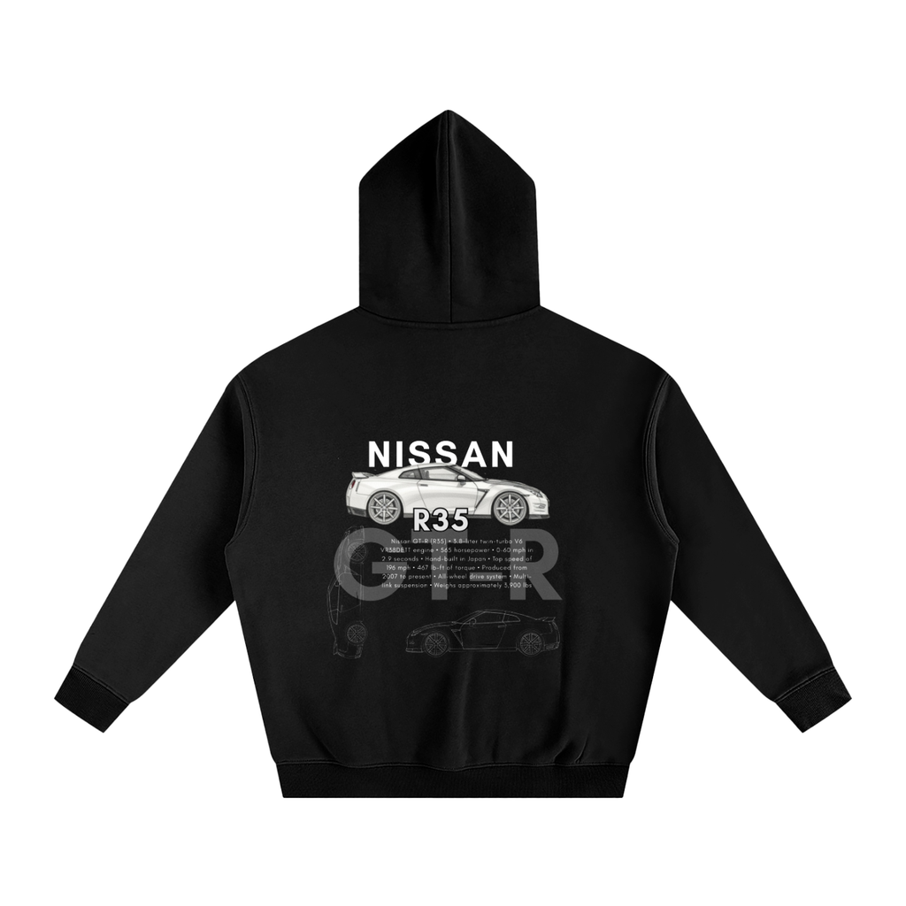 Nissan GTR R35 Black Hoodie