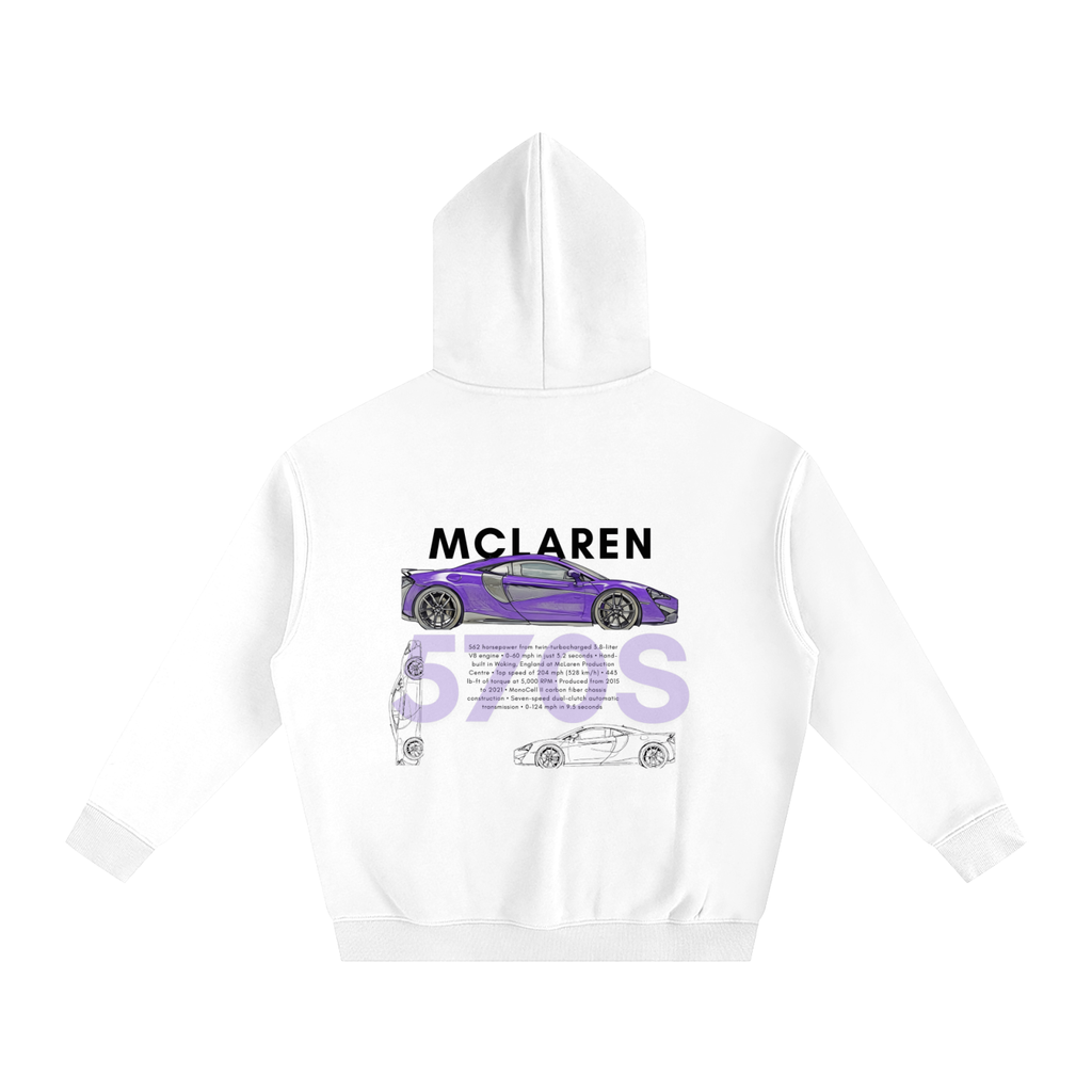 McLaren 570s White Hoodie